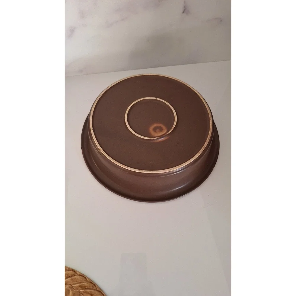 Vintage Ceramic Apple Pie Dish with Lid: Farmhouse‎ Kitchen Decor 10x10